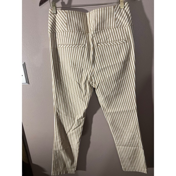 Free People Beige Striped Trousers - Picture 2 of 4